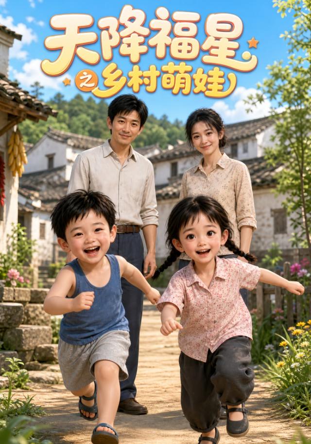 天降福星之乡村萌娃AI短剧